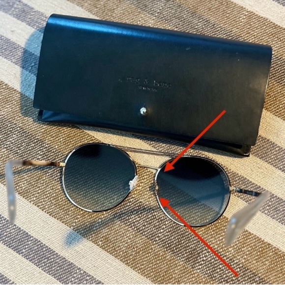 Rag & Bone Round Aviator sunglasses SEE ALL PHOTOS READ DESCRIPTION - Picture 6 of 16